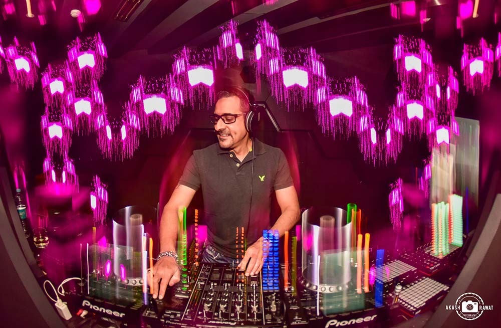 DJ Suketu with lights